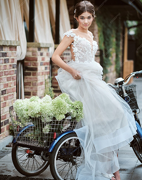 Enya Pink Handkerchief Gown